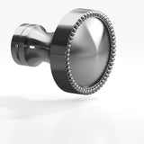 Colonial Bronze - 1.25'' diameter Round, beaded Cabinet Knob, Back-to-Back Shower Door Knob Kit hand finished in Graphite and Graphite - Graphite,Graphite