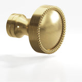 Colonial Bronze - 1.25'' diameter Round, beaded Cabinet Knob, Back-to-Back Shower Door Knob Kit hand finished in Antique Brass and Antique Brass - Antique Brass,Antique Brass