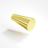 Colonial Bronze - 0.5625'' diameter Round, tapered Cabinet Knob hand finished in French Gold - French Gold