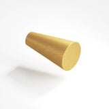 Colonial Bronze - 0.5625'' diameter Round, tapered Cabinet Knob hand finished in Weathered Brass - Weathered Brass