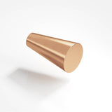 Colonial Bronze - 0.5625'' diameter Round, tapered Cabinet Knob hand finished in Satin Bronze - Satin Bronze