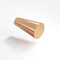 Colonial Bronze - 0.5625'' diameter Round, tapered Cabinet Knob hand finished in Satin Bronze - Satin Bronze