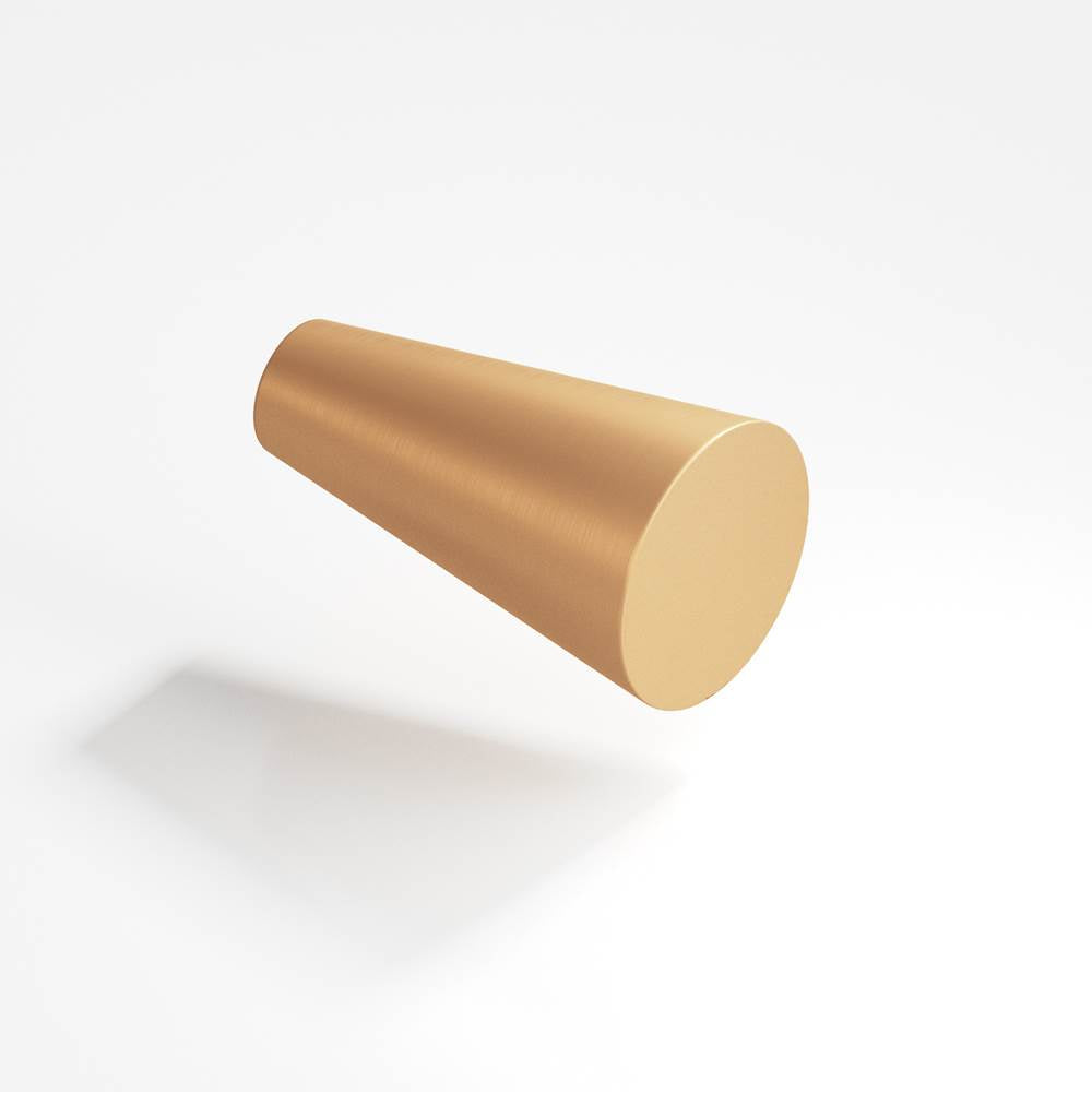 Colonial Bronze - 0.5625'' diameter Round, tapered Cabinet Knob hand finished in Matte Satin Bronze - Matte Satin Bronze