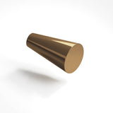 Colonial Bronze - 0.5625'' diameter Round, tapered Cabinet Knob hand finished in Light Statuary Bronze - Light Statuary Bronze