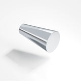 Colonial Bronze - 0.5625'' diameter Round, tapered Cabinet Knob hand finished in Polished Chrome - Polished Chrome