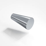 Colonial Bronze - 0.5625'' diameter Round, tapered Cabinet Knob hand finished in Satin Chrome - Satin Chrome