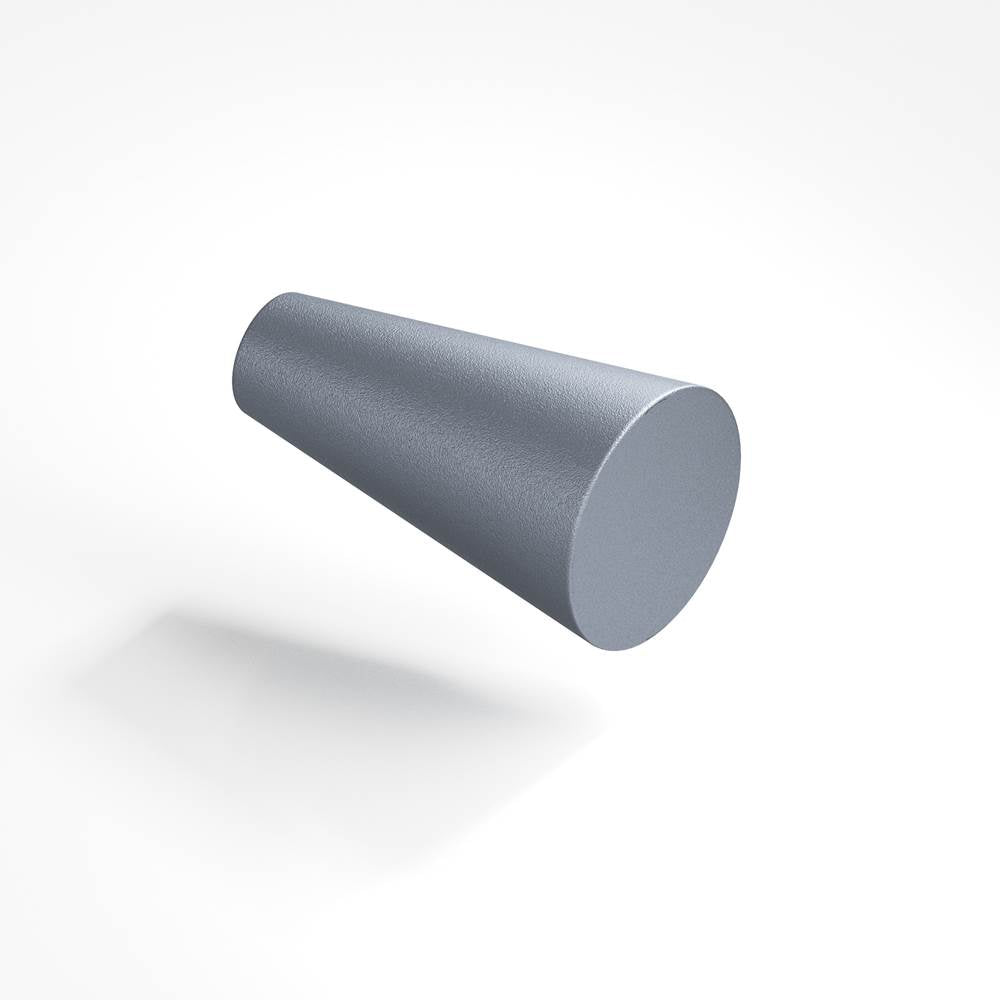 Colonial Bronze - 0.5625'' diameter Round, tapered Cabinet Knob hand finished in Frost Chrome - Frost Chrome