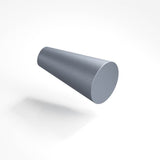 Colonial Bronze - 0.5625'' diameter Round, tapered Cabinet Knob hand finished in Frost Chrome - Frost Chrome