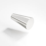 Colonial Bronze - 0.5625'' diameter Round, tapered Cabinet Knob hand finished in Polished Nickel - Polished Nickel