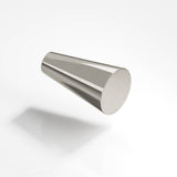 Colonial Bronze - 0.5625'' diameter Round, tapered Cabinet Knob hand finished in Nickel Stainless - Nickel Stainless