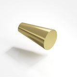 Colonial Bronze - 0.5625'' diameter Round, tapered Cabinet Knob hand finished in Antique Brass - Antique Brass