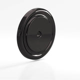 Colonial Bronze - 1.75'' diameter Round, grooved Backplate for use with 1/4-20 screw hand finished in Satin Black - Satin Black