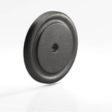 Colonial Bronze - 1.5'' diameter Round, grooved Backplate for use with 1/4-20 screw hand finished in Distressed Satin Black - Distressed Satin Black