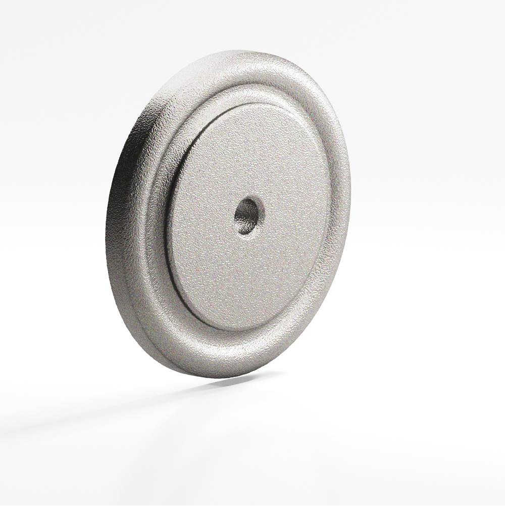 Colonial Bronze - 1.75'' diameter Round, grooved Backplate for use with 1/4-20 screw hand finished in Frost Nickel - Frost Nickel