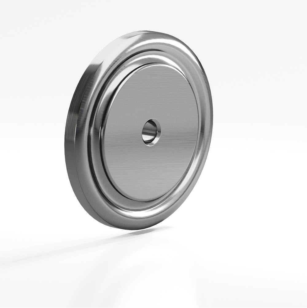 Colonial Bronze - 1.75'' diameter Round, grooved Backplate for use with 1/4-20 screw hand finished in Graphite - Graphite
