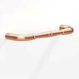 Colonial Bronze - 6'' center-to-center, 6.75'' overall, 0.75'' diameter Detailed wire Cabinet Pull, Appliance Pull, Door Pull, Shower Door Pull with beads hand finished in Polished Copper - Polished Copper