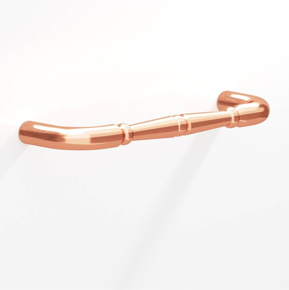 Colonial Bronze - 6'' center-to-center, 6.75'' overall, 0.75'' diameter Detailed wire Cabinet Pull, Appliance Pull, Door Pull, Shower Door Pull with beads hand finished in Satin Copper - Satin Copper
