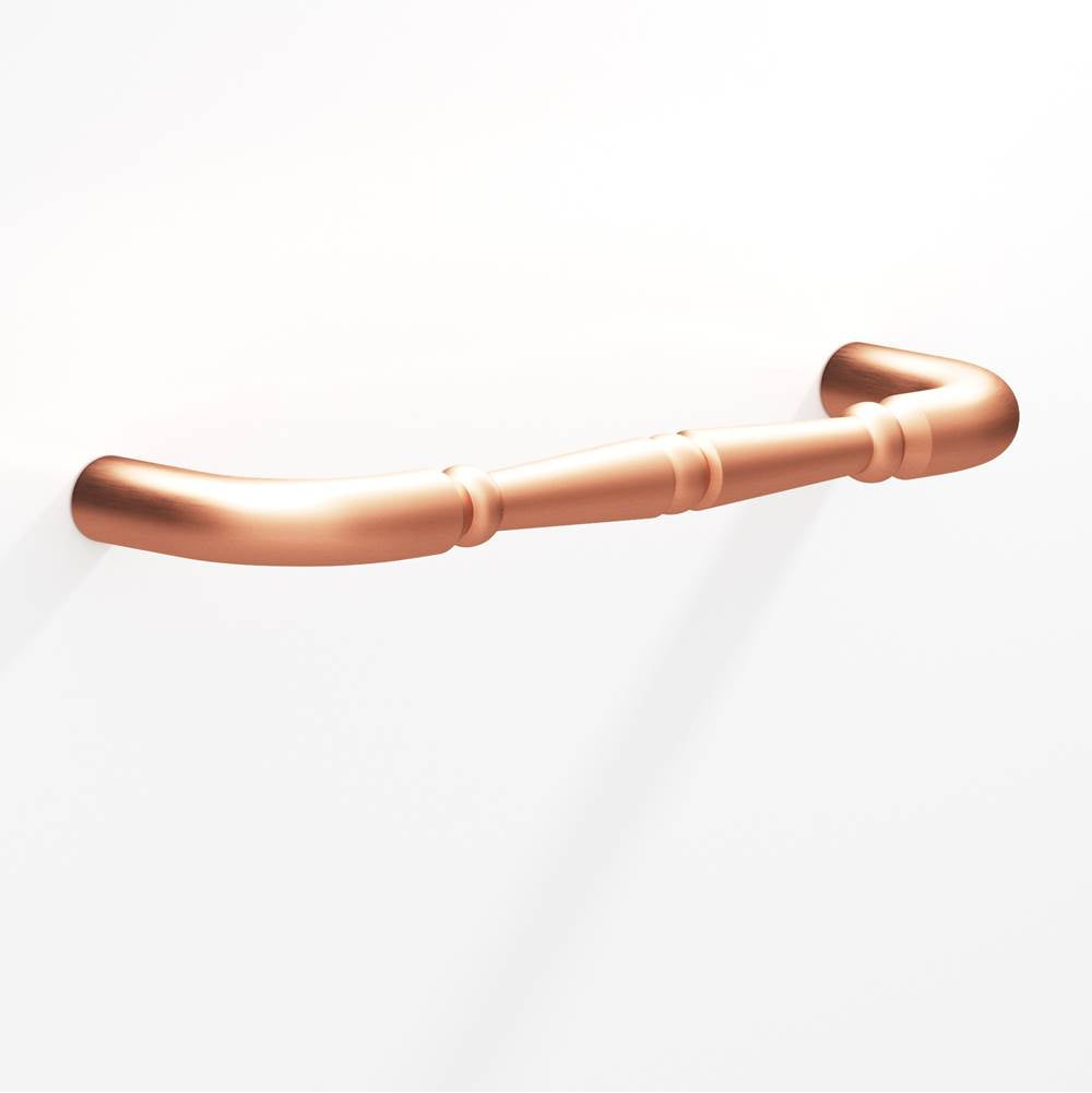 Colonial Bronze - 8'' center-to-center, 8.75'' overall, 0.75'' diameter Detailed wire Cabinet Pull, Appliance Pull, Door Pull, Shower Door Pull with beads hand finished in Matte Satin Copper - Matte Satin Copper