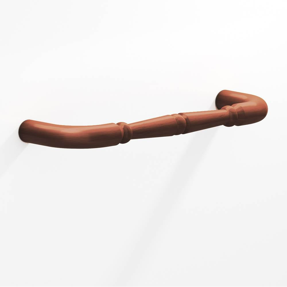Colonial Bronze - 10'' center-to-center, 10.75'' overall, 0.75'' diameter Detailed wire Cabinet Pull, Appliance Pull, Door Pull, Shower Door Pull with beads hand finished in Matte Antique Copper - Matte Antique Copper