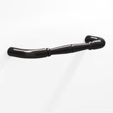 Colonial Bronze - 10'' center-to-center, 10.75'' overall, 0.75'' diameter Detailed wire Cabinet Pull, Appliance Pull, Door Pull, Shower Door Pull with beads hand finished in Satin Black - Satin Black