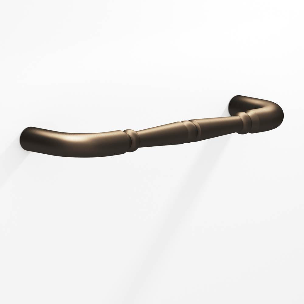 Colonial Bronze - 18'' center-to-center, 18.75'' overall, 0.75'' diameter Detailed wire Appliance Pull, Door Pull, Shower Door Pull with beads hand finished in Heritage Bronze - Heritage Bronze