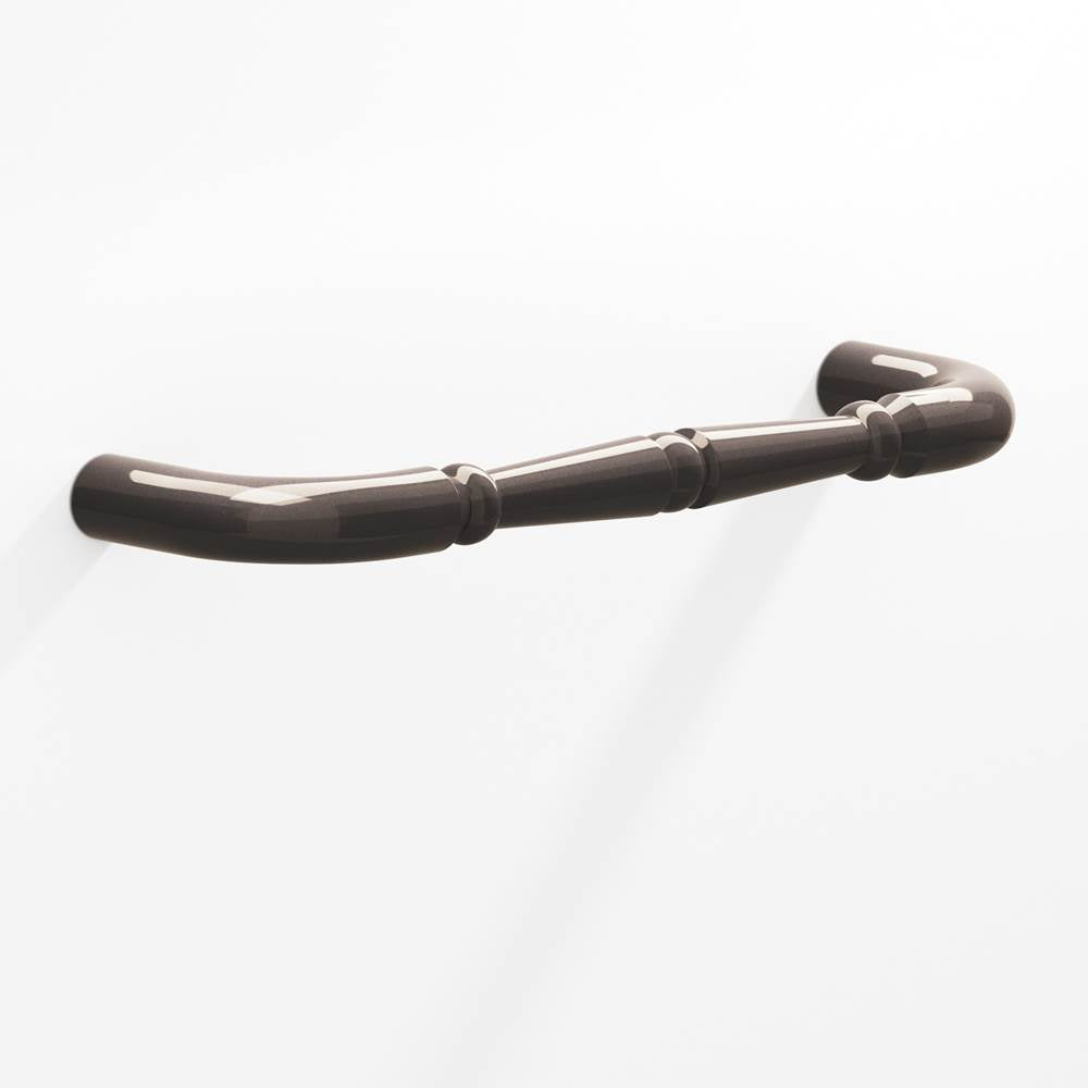 Colonial Bronze - 8'' center-to-center, 8.75'' overall, 0.75'' diameter Detailed wire Cabinet Pull, Appliance Pull, Door Pull, Shower Door Pull with beads hand finished in Dark Statuary Bronze - Dark Statuary Bronze