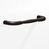 Colonial Bronze - 10'' center-to-center, 10.75'' overall, 0.75'' diameter Detailed wire Cabinet Pull, Appliance Pull, Door Pull, Shower Door Pull with beads hand finished in Matte Dark Statuary Bronze - Matte Dark Statuary Bronze