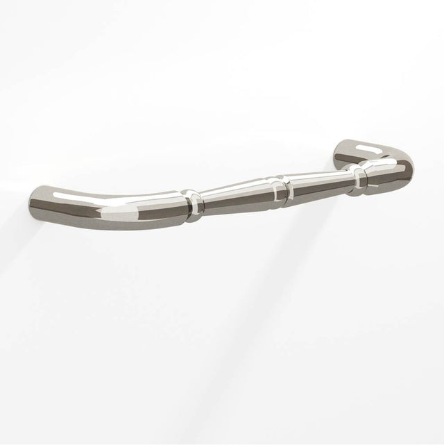 Colonial Bronze - 18'' center-to-center, 18.75'' overall, 0.75'' diameter Detailed wire Appliance Pull, Door Pull, Shower Door Pull with beads hand finished in Nickel Stainless - Nickel Stainless