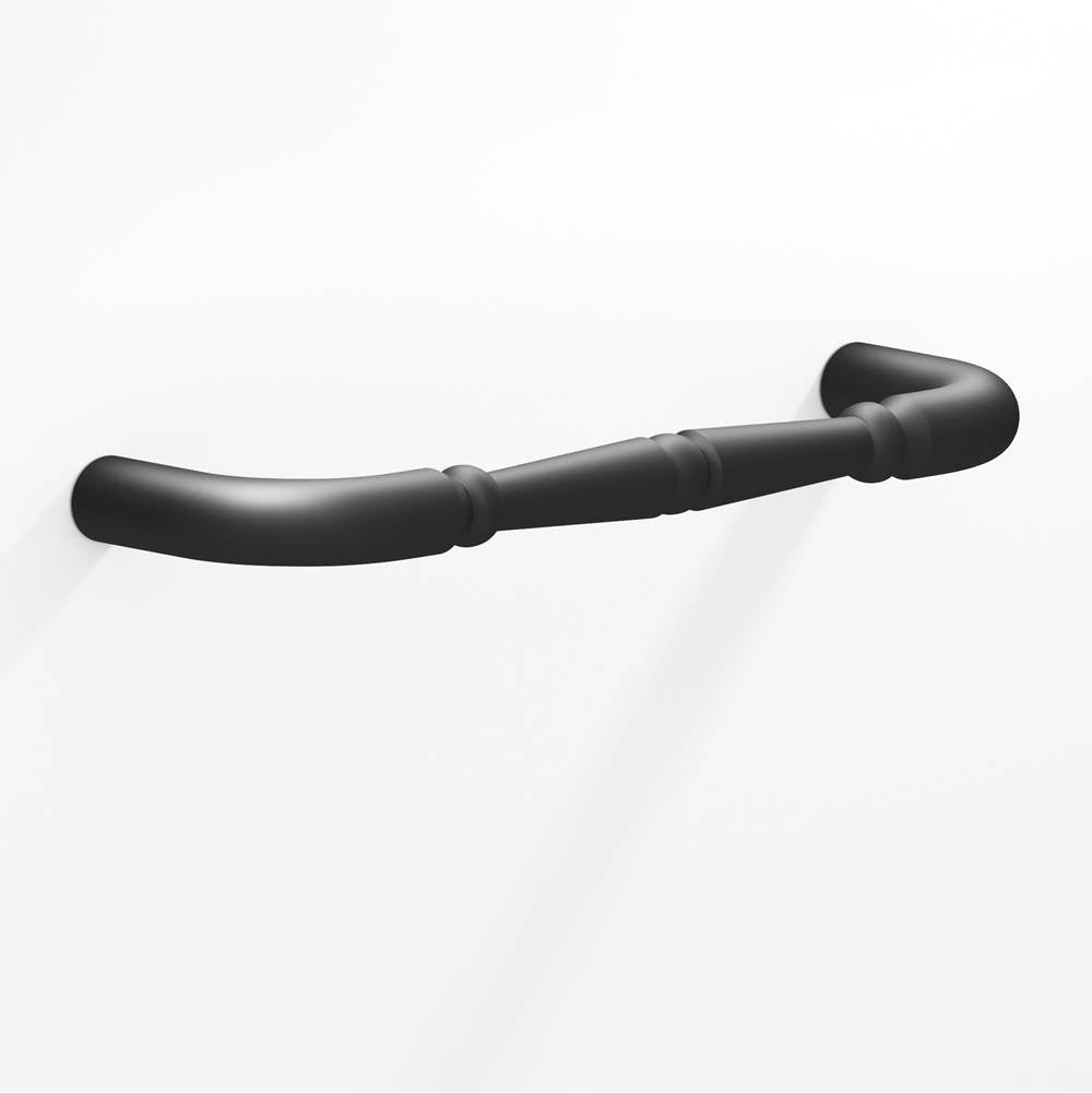 Colonial Bronze - 6'' center-to-center, 6.75'' overall, 0.75'' diameter Detailed wire Cabinet Pull, Appliance Pull, Door Pull, Shower Door Pull with beads hand finished in Matte Graphite - Matte Graphite