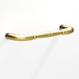 Colonial Bronze - 8'' center-to-center, 8.75'' overall, 0.75'' diameter Detailed wire Cabinet Pull, Appliance Pull, Door Pull, Shower Door Pull with beads hand finished in Matte Satin Brass - Matte Satin Brass