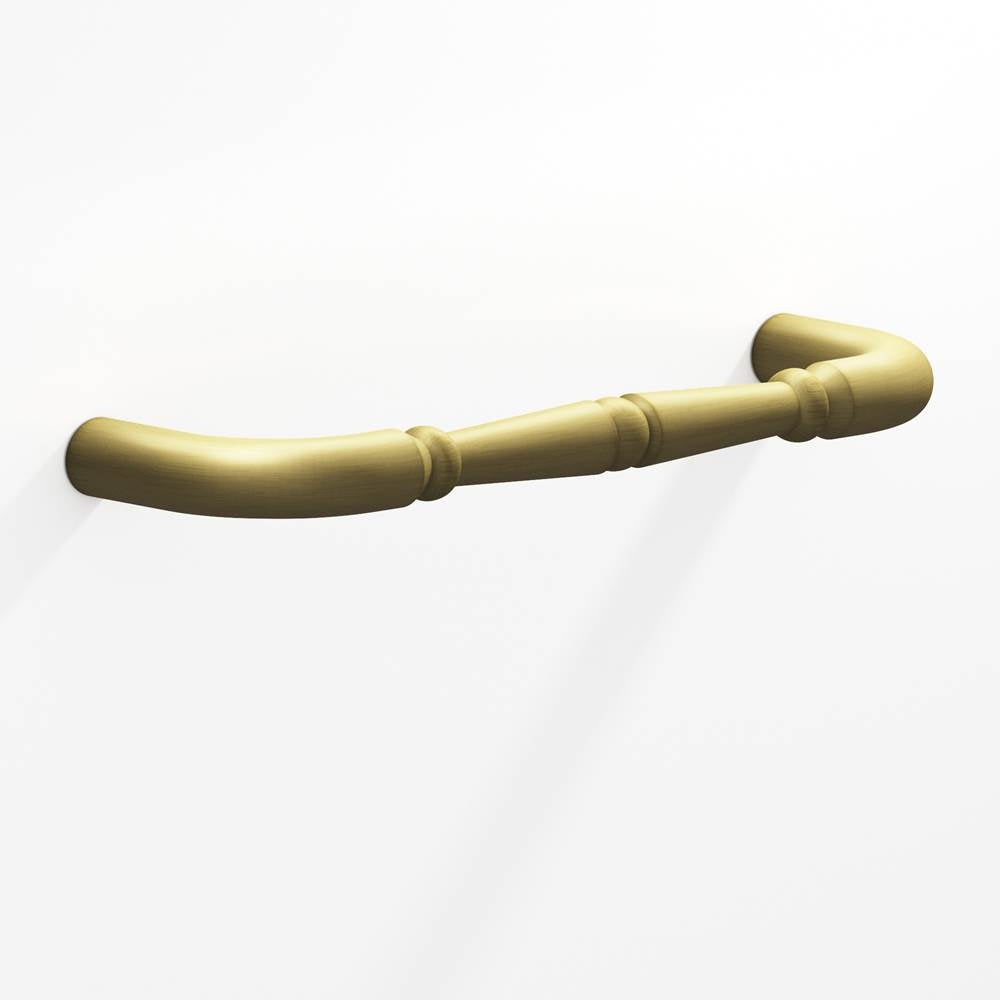 Colonial Bronze - 10'' center-to-center, 10.75'' overall, 0.75'' diameter Detailed wire Cabinet Pull, Appliance Pull, Door Pull, Shower Door Pull with beads hand finished in Matte Antique Satin Brass - Matte Antique Satin Brass