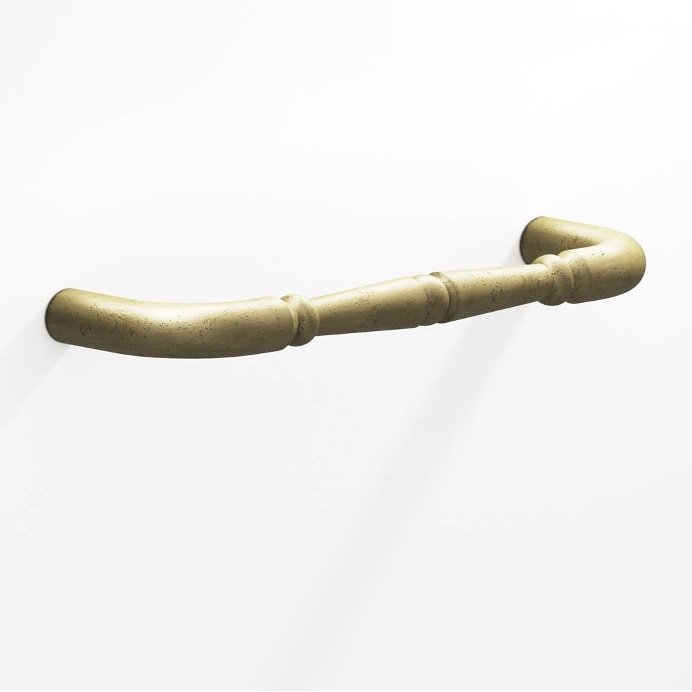 Colonial Bronze - 8'' center-to-center, 8.75'' overall, 0.75'' diameter Detailed wire Cabinet Pull, Appliance Pull, Door Pull, Shower Door Pull with beads hand finished in Distressed Antique Brass - Distressed Antique Brass