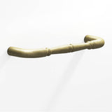 Colonial Bronze - 8'' center-to-center, 8.75'' overall, 0.75'' diameter Detailed wire Cabinet Pull, Appliance Pull, Door Pull, Shower Door Pull with beads hand finished in Distressed Antique Brass - Distressed Antique Brass