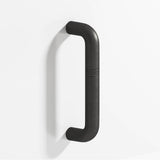 Colonial Bronze - 0.5'' diameter custom length Grooved wire Pull hand finished in Distressed Satin Black - Distressed Satin Black