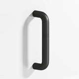 Colonial Bronze - 4'' center-to-center, 4.5'' overall, 0.5'' diameter Grooved wire Cabinet Pull hand finished in Frost Black - Frost Black