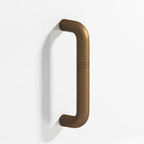 Colonial Bronze - 0.5'' diameter custom length Grooved wire Pull hand finished in Distressed Light Statuary Bronze - Distressed Light Statuary Bronze