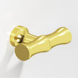 Colonial Bronze - 1.75'' overall, 0.5'' diameter Bamboo, T Cabinet Knob with flared post hand finished in French Gold - French Gold