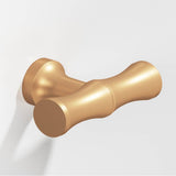 Colonial Bronze - 1.75'' overall, 0.5'' diameter Bamboo, T Cabinet Knob with flared post hand finished in Matte Satin Bronze - Matte Satin Bronze