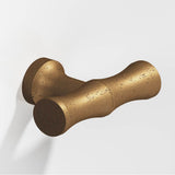 Colonial Bronze - 1.75'' overall, 0.5'' diameter Bamboo, T Cabinet Knob with flared post hand finished in Distressed Light Statuary Bronze - Distressed Light Statuary Bronze
