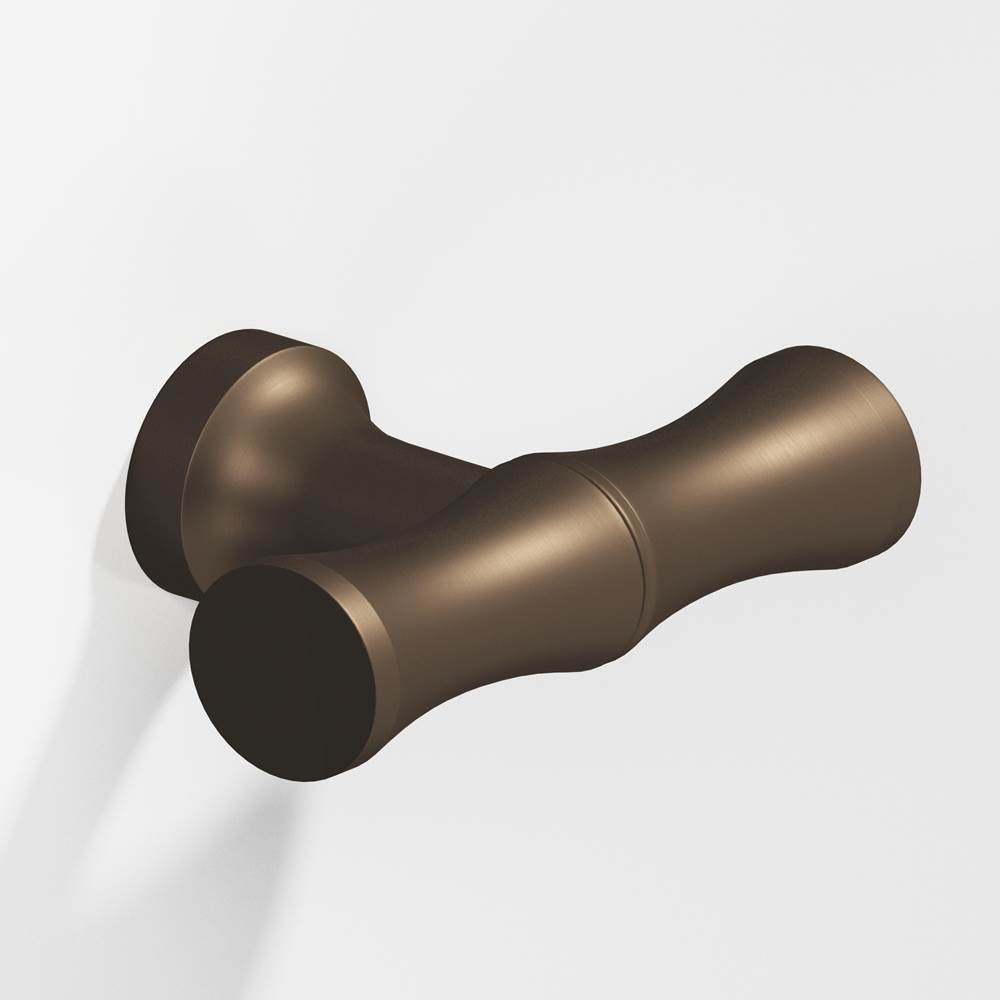 Colonial Bronze - 1.75'' overall, 0.5'' diameter Bamboo, T Cabinet Knob with flared post hand finished in Heritage Bronze - Heritage Bronze