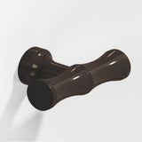 Colonial Bronze - 1.75'' overall, 0.5'' diameter Bamboo, T Cabinet Knob with flared post hand finished in Dark Statuary Bronze - Dark Statuary Bronze