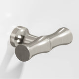 Colonial Bronze - 1.75'' overall, 0.5'' diameter Bamboo, T Cabinet Knob with flared post hand finished in Satin Nickel - Satin Nickel