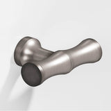 Colonial Bronze - 1.75'' overall, 0.5'' diameter Bamboo, T Cabinet Knob with flared post hand finished in Pewter - Pewter