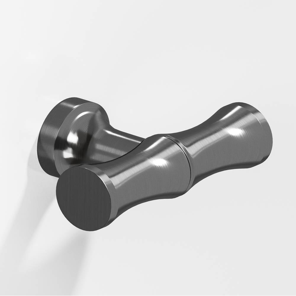 Colonial Bronze - 1.75'' overall, 0.5'' diameter Bamboo, T Cabinet Knob with flared post hand finished in Graphite - Graphite