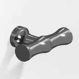 Colonial Bronze - 1.75'' overall, 0.5'' diameter Bamboo, T Cabinet Knob with flared post hand finished in Graphite - Graphite
