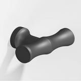 Colonial Bronze - 1.75'' overall, 0.5'' diameter Bamboo, T Cabinet Knob with flared post hand finished in Matte Graphite - Matte Graphite