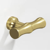 Colonial Bronze - 1.75'' overall, 0.5'' diameter Bamboo, T Cabinet Knob with flared post hand finished in Antique Brass - Antique Brass