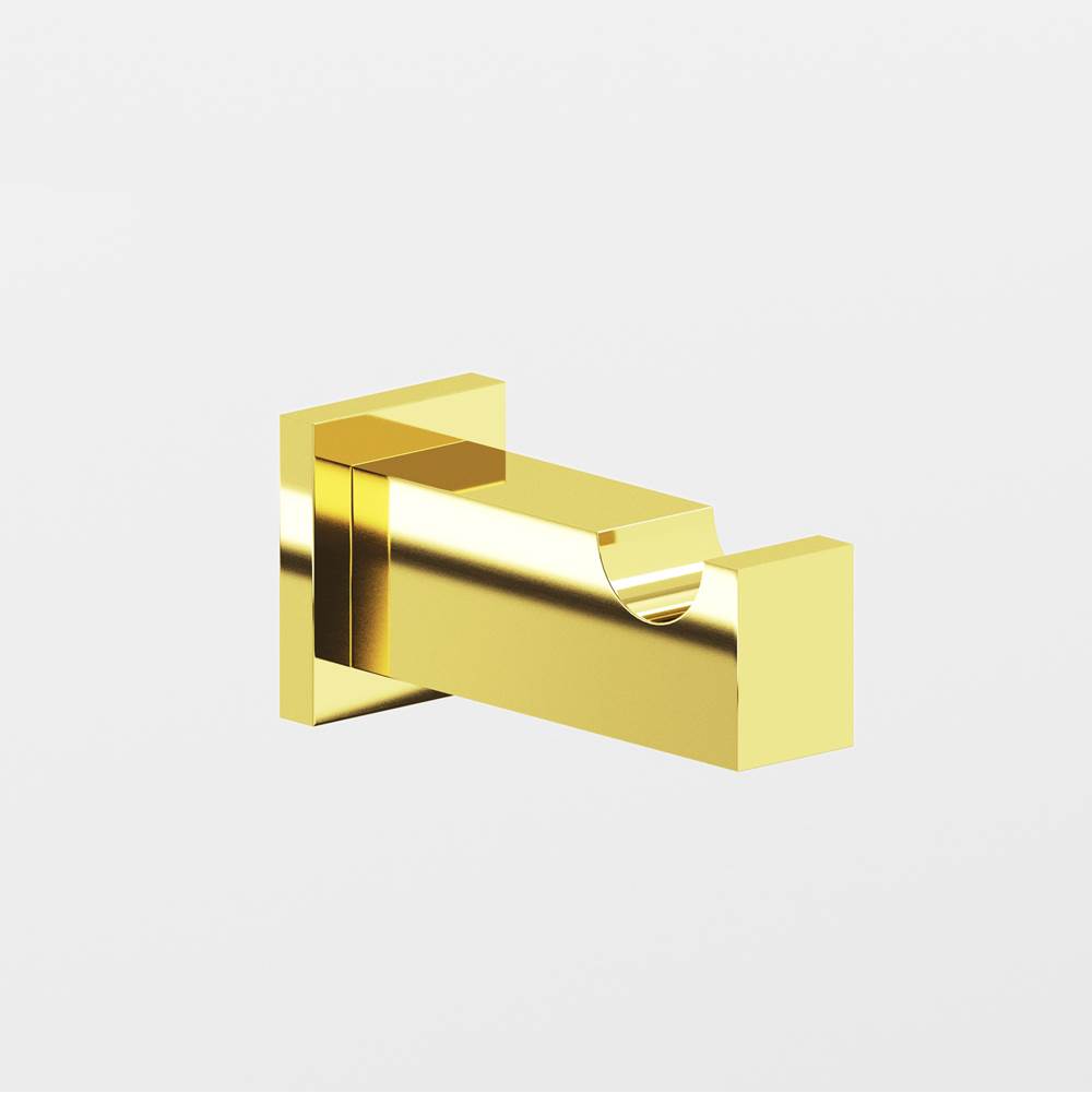 Colonial Bronze - 0.75 x 1'' Rectangular Hook hand finished in French Gold and French Gold - French Gold,French Gold