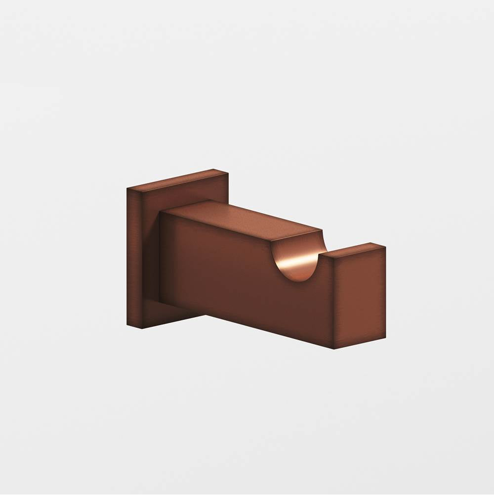 Colonial Bronze - 0.75 x 1'' Rectangular Hook hand finished in Matte Antique Copper and Matte Antique Copper - Matte Antique Copper,Matte Antique Copper
