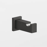 Colonial Bronze - 0.75 x 1'' Rectangular Hook hand finished in Distressed Satin Black and Distressed Satin Black - Distressed Satin Black,Distressed Satin Black